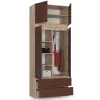 AKORD CLP Szekrény Rátét Sonoma Tölgy Wenge 90cm