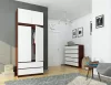 AKORD CLP Szekrényfelső Laminált Wenge-Fehér 90cm