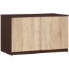 AKORD CLP Szekrény Rátét Wenge-Sonoma Tölgy 90 cm Laminált