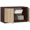 AKORD CLP Szekrény Rátét Wenge-Sonoma Tölgy 90 cm Laminált
