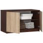 AKORD CLP Szekrény Rátét Wenge-Sonoma Tölgy 90 cm Laminált