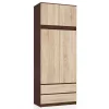 AKORD CLP Szekrény Rátét Wenge-Sonoma Tölgy 90 cm Laminált