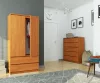 AKORD CLP Kétajtós Ruhásszekrény Éger Laminált 90cm