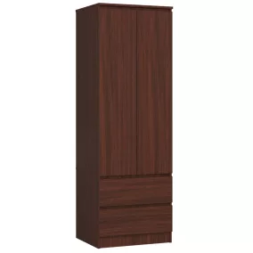AKORD Star S60 Ruhásszekrény Wenge 2 Ajtós 2 Fiókos