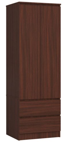 AKORD Star S60 Ruhásszekrény Wenge 2 Ajtós 2 Fiókos