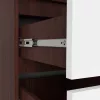 AKORD CLP Magasított Ruhásszekrény 90 Laminált Wenge-Fehér 2 Ajtós 2 Fiókos