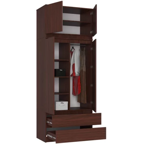 AKORD CLP Rátétes Szekrény Laminált Wenge 90