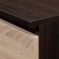 AKORD Modern Kétajtós Ruhásszekrény Sonoma Tölgy Wenge Laminált