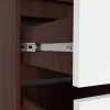AKORD S90 Tükrös Ruhásszekrény Wenge Fehér