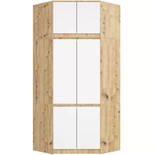 AKORD CLP Artisan Tölgy Fehér Szekrény Rátét 100cm