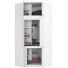 AKORD CLP Szekrény Rátét Laminált Fehér 100cm