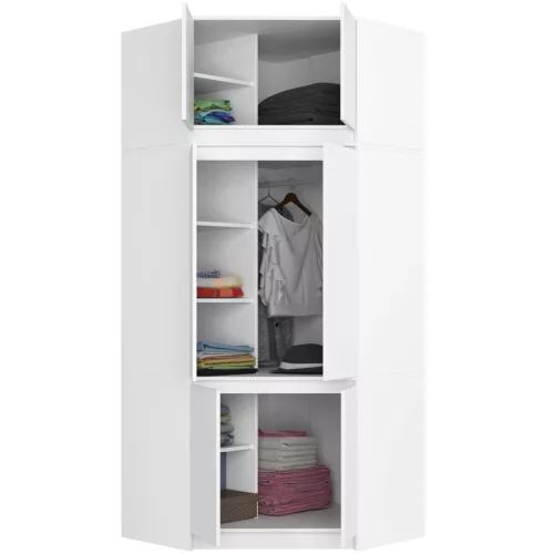 AKORD CLP Szekrény Rátét Laminált Fehér 100cm