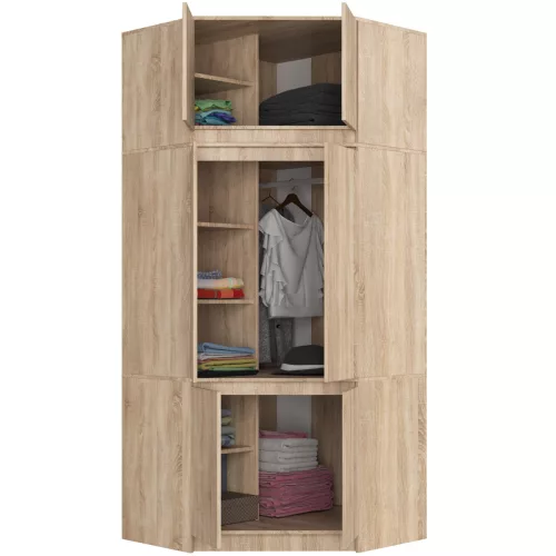 AKORD CLP Sonoma Tölgy Szekrény Rátét 100 cm Laminált