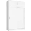 AKORD CLP Szekrény Rátét Laminált Fehér 150cm
