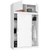 AKORD CLP Szekrény Rátét Laminált Fehér 150cm