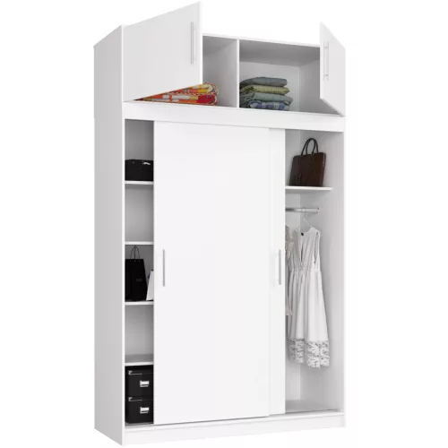 AKORD CLP Szekrény Rátét Laminált Fehér 150cm