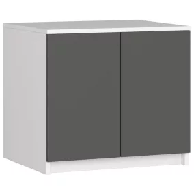 AKORD Star Szekrényfelső Laminált Fehér/Szürke