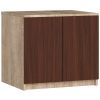 AKORD CLP Szekrény Rátét Sonoma Tölgy/Wenge 60cm