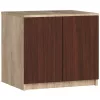 AKORD CLP Szekrény Rátét Sonoma Tölgy/Wenge 60cm