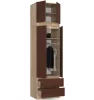 AKORD CLP Szekrény Rátét Sonoma Tölgy/Wenge 60cm