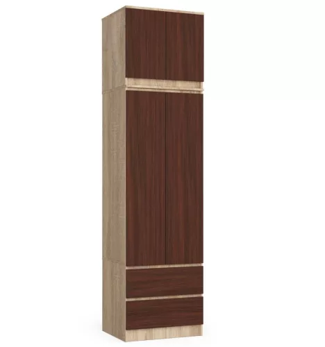 AKORD CLP Szekrény Rátét Sonoma Tölgy/Wenge 60cm