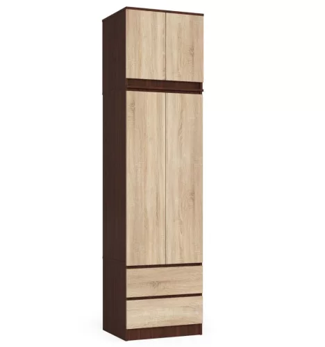 AKORD Star Szekrény Rátét Wenge/Sonoma Tölgy