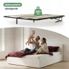 AKORD Furniture Factory fém ágyrács emelőmechanizmussal 28 léccel osztott 140x200 cm fekete