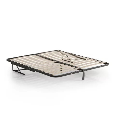 AKORD Furniture Factory fém ágyrács emelőmechanizmussal 28 léccel osztott 160x200 cm fekete