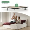 AKORD Furniture Factory fém ágyrács emelőmechanizmussal 28 léccel osztott 160x200 cm fekete