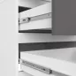   AKORD Star K60 Magasított Ruhásszekrény Laminált Fehér-Szürke
