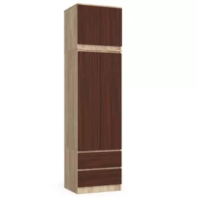   Szekrény Felső Résszel S60 2a 2f Clp Sonoma Tölgy / Wenge