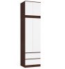 AKORD STAR Hálószobai Rátétszekrény Laminált Wenge-Fehér 60cm