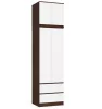 AKORD STAR Hálószobai Rátétszekrény Laminált Wenge-Fehér 60cm