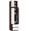 AKORD STAR Hálószobai Rátétszekrény Laminált Wenge-Fehér 60cm