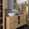 AKORD VAMI 90 Mosdó Alatti Fürdőszobaszekrény Artisan Tölgy/Kasmír