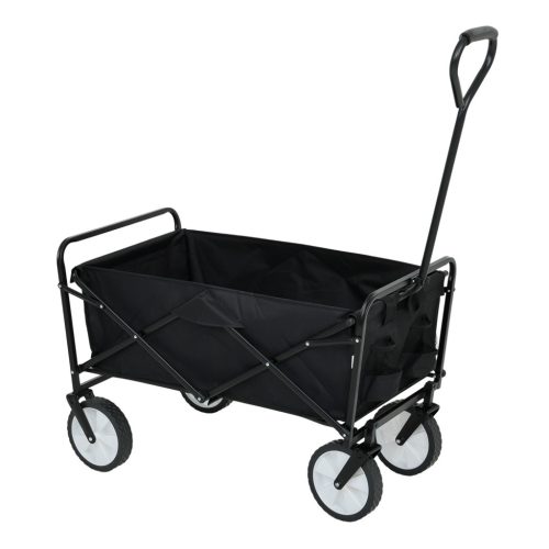 Fancy Garden TYRS Összecsukható Szállító Kocsi 145L Fekete