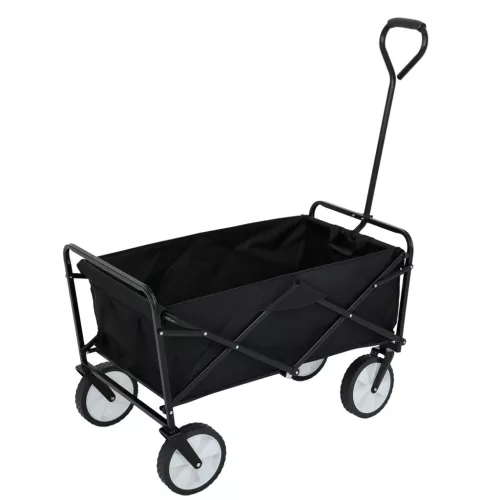 Fancy Garden TYRS Összecsukható Szállító Kocsi 145L Fekete