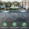 Fancy Garden Orion Fém Kerti Bútor Szett Kék Összecsukható