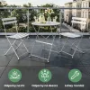 Fancy Garden Orion Fém Erkélybútor Szett Szürke Összecsukható