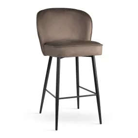 AINE SUPREME Bárszék 60cm Kárpitozott Bársony Taupe