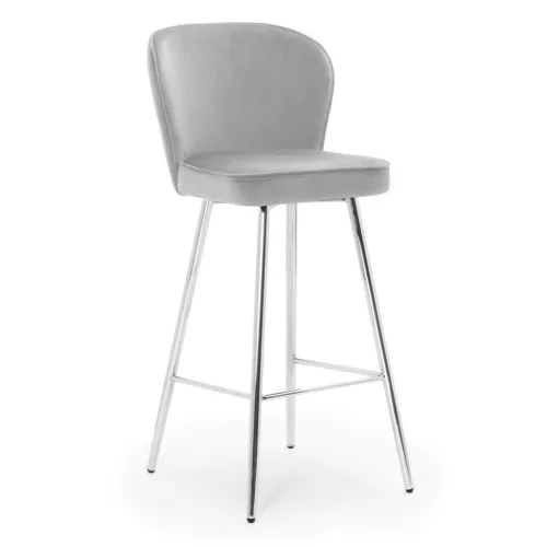 AINE L Kárpitozott Bárszék Arany Láb 70cm Szürke
