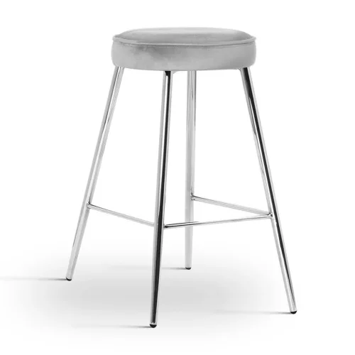 CIRCO M Kárpitozott Bárszék Fém Szürke 60cm