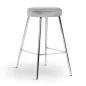 CIRCO M Kárpitozott Bárszék Fém Szürke 60cm