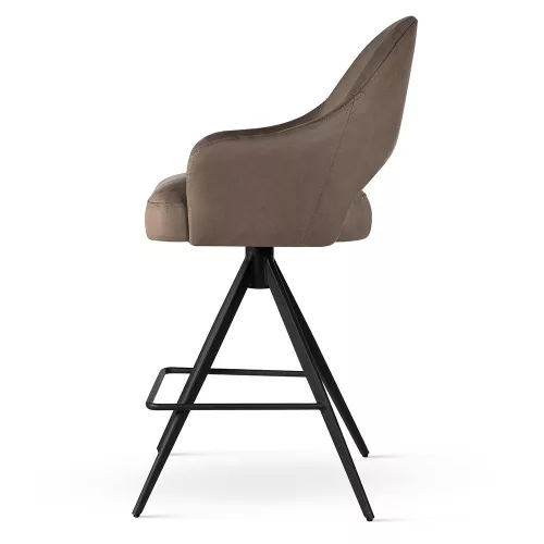 GODA Supreme Twist Forgó Bárszék Kárpitozott Barna 60cm