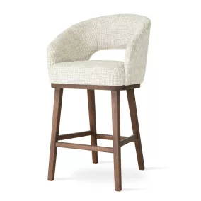 INES WOOD M Kárpitozott Bárszék 60 cm Wenge Fa Lábakkal
