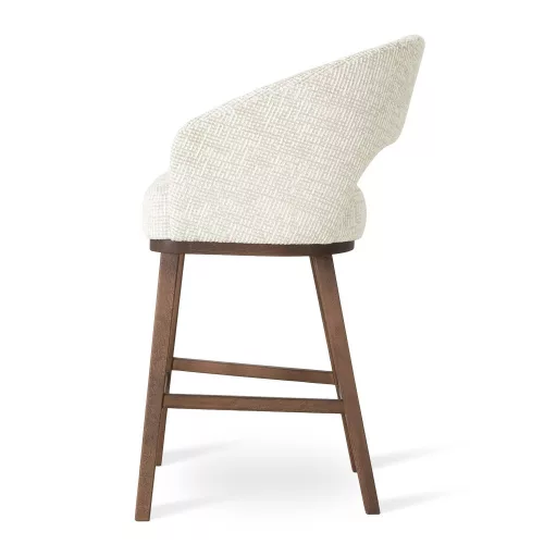 INES WOOD M Kárpitozott Bárszék 60 cm Wenge Fa Lábakkal