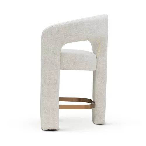 MACAO Kárpitozott Bárszék 60cm Világosszürke