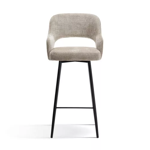 Mercy Forgó Bárszék Kárpitozott Bézs Arany Láb 70cm