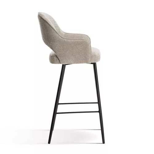 Mercy Forgó Bárszék Kárpitozott Bézs Arany Láb 70cm