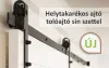 Moxu Tolóajtó sín szett, 2 méter hosszú, gardrób, szoba és irodai ajtókhoz